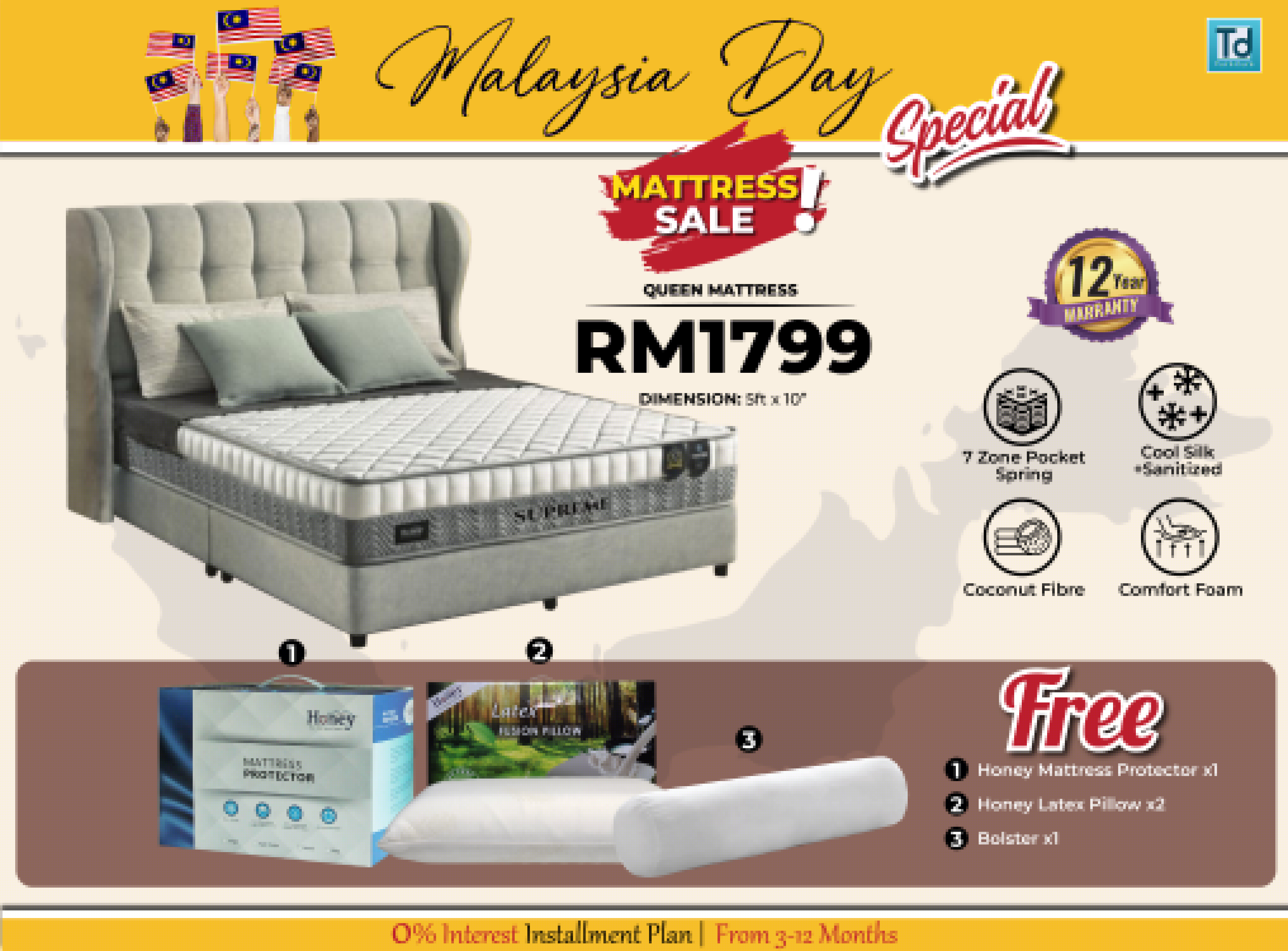 MALAYSIA DAY SPECIAL 6FT SUPREME 